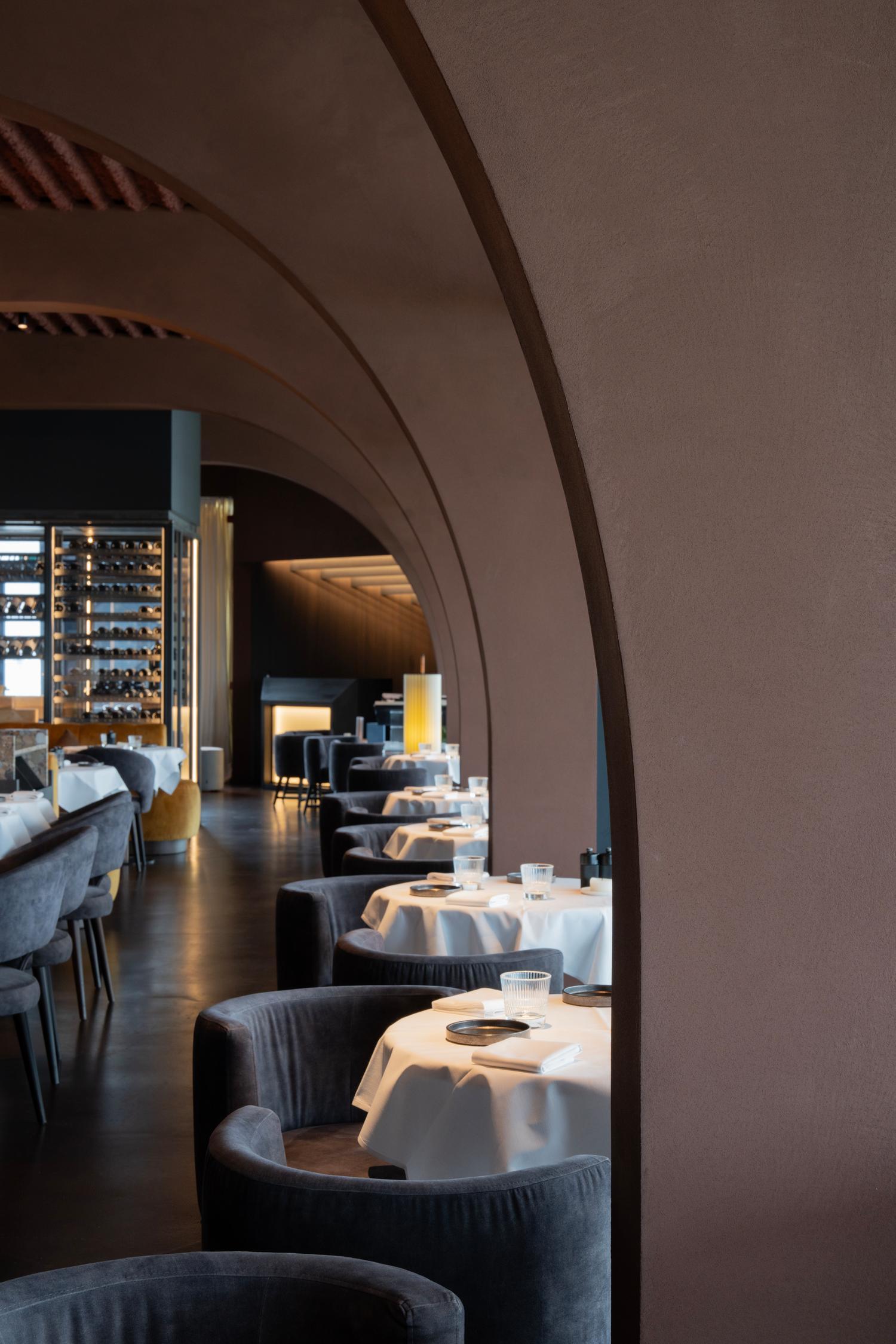 restaurant limestone concrete brown