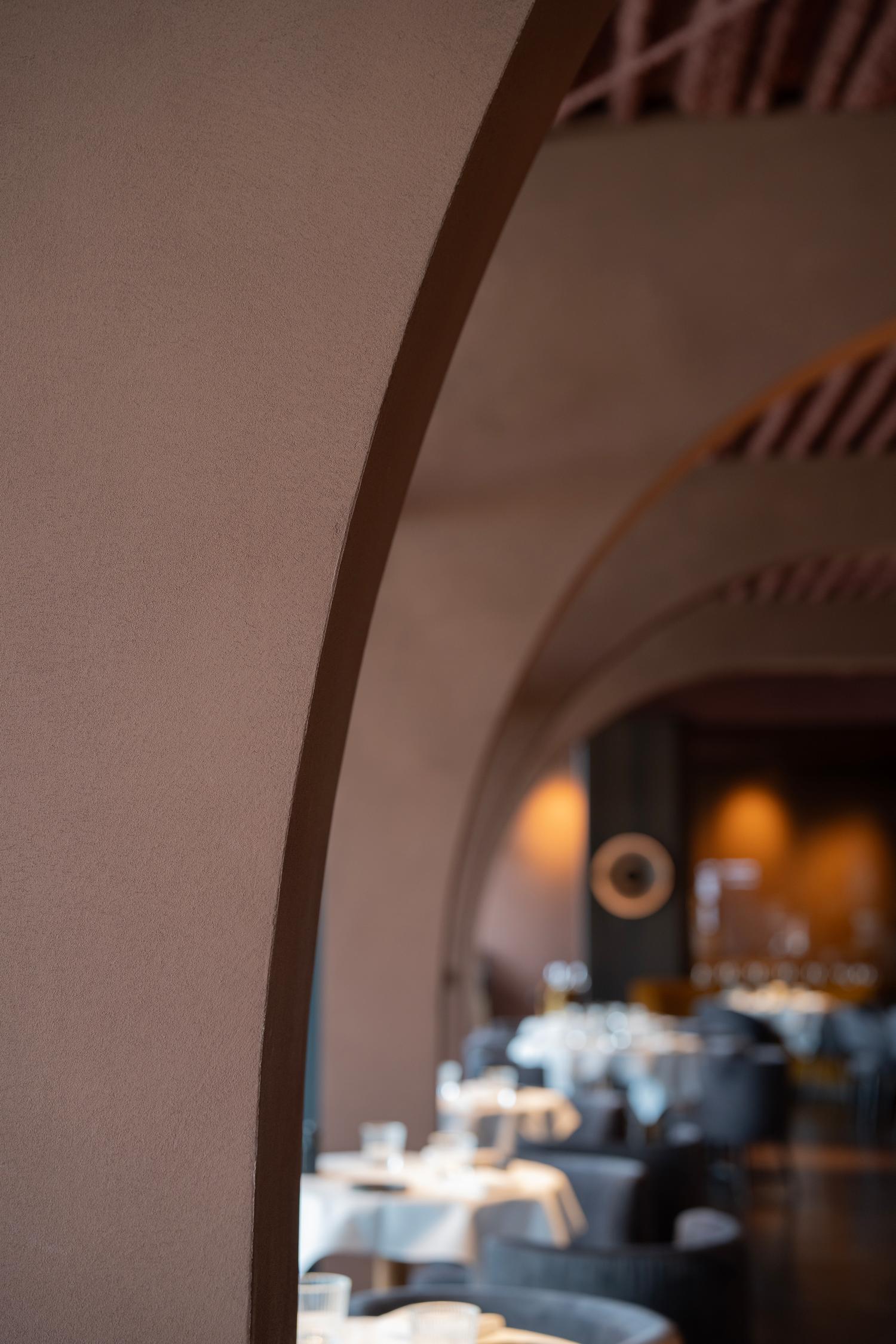 restaurant limestone concrete brown