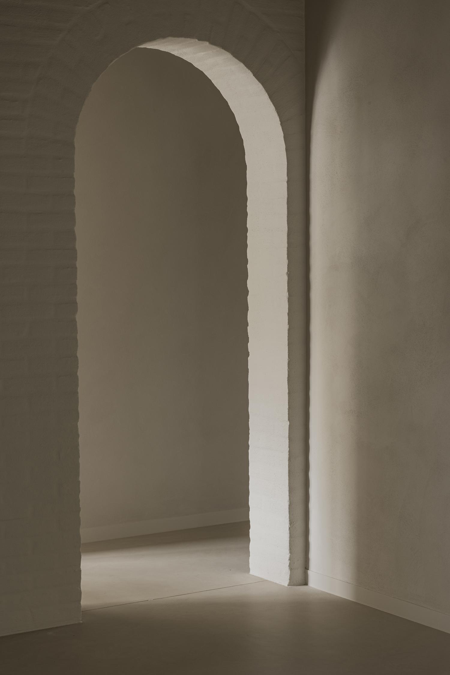 wall curve claystuc original beige