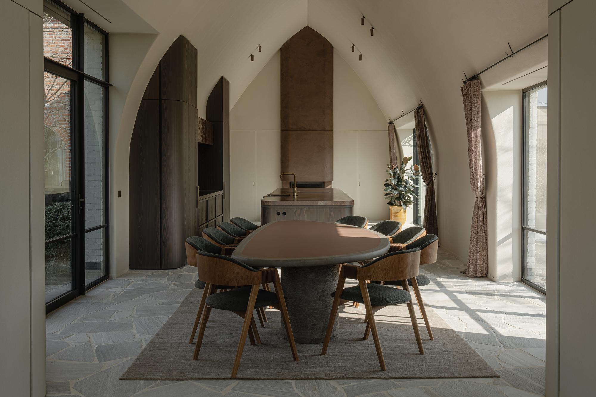 house sandrock kitchen beige brown